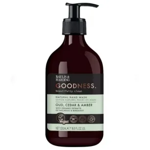 Hand soap Baylis & Harding Goodness Oud Cedar & Amber, 500ml