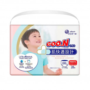 GOO.N Plus Diaper Pants for children 13-25 kg (size XXL, 28 pcs)