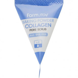 Σόδα σκραμπ για το πρόσωπο με κολλαγόνο FarmStay Baking Powder Collagen Pore Scrub