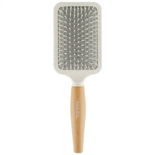 Antistatic Hair Brush MASIL Wooden Paddle Brush