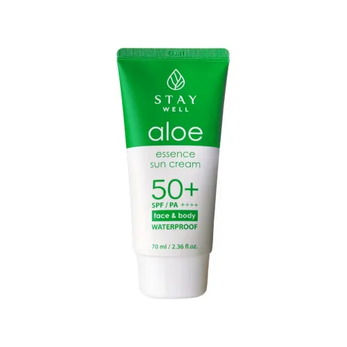 Солнцезащитный крем с алоэ вера STAY Well Aloe Essence SPF50+ водостойкий, 70мл