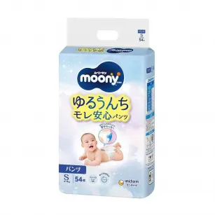 Moony Πάνες Βρακάκι Μέγεθος S, 4-8 κιλά, 54 τεμάχια