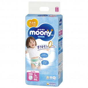 Moony Diapers Pants  GIRLS L 9-14 (44)