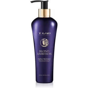 Nourishing Purple Conditioner for Blonde Hair T-Lab Professional BLOND AMBITION Purple Treatment, 300ml