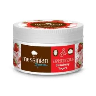 Strawberry Yogurt Messinian Spa Body Sugar Scrub 250ml