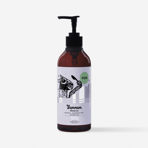 Shower gel with tea fragrance