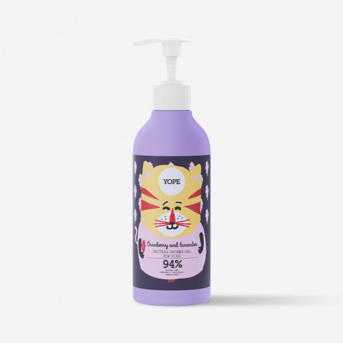 Children's shower gel cranberry and lavender 400 ml