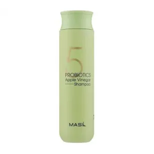Soft sulfate-free shampoo with probiotics and apple cider vinegar Masil 5 Probiotics Apple Vinegar Shampoo, 300 ml Soft sulfate-free shampoo with probiotics and apple cider vinegar Masil 5 Probiotics Apple Vinegar Shampoo, 300 ml