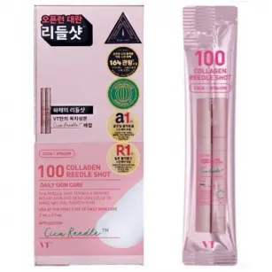 Укрепляющий коллагеновый бустер с микроиглами VT COSMETICS Collagen Reedle Shot 100 Stick, 2мл х 10шт
