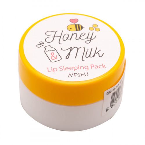 Night lip mask with honey and milk, 6.7 gr