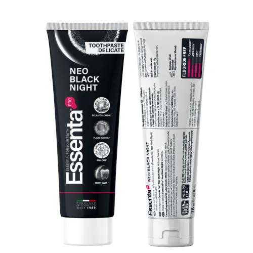 Toothpaste Essenta PRO NEO BLACK NIGHT, 75 ml