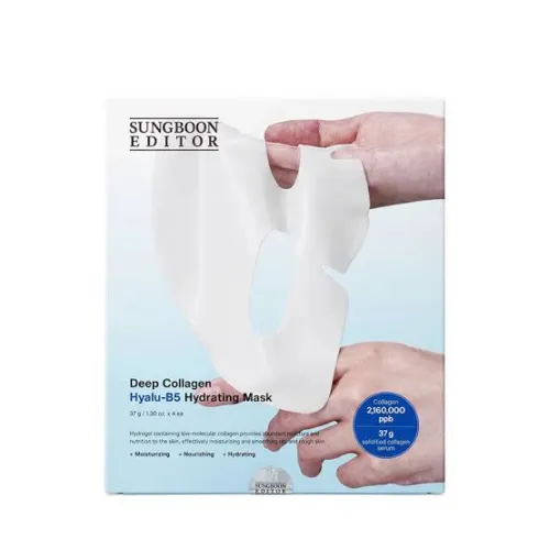 Set of moisturizing hydrogel masks Sungboon Editor Deep Collagen Hyalu-B5 Hydrating Mask 37g x 4pcs