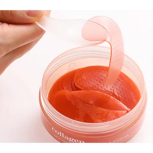 Зміцнюючі гідрогелеві патчі з колагеном Missha - Airy Fit Collagen Lifting Face & Eye Patch, 60шт