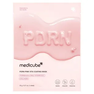 Moisturizing Sheet Mask MEDICUBE PDRN Pink Vita Coating Mask, 1pc