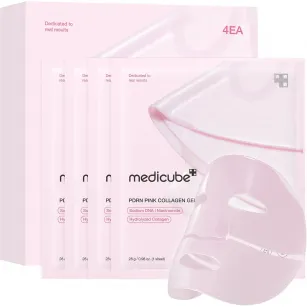 Гидрогелевая маска с PDRN и коллагеном Medicube PDRN Pink Collagen Gel Mask, 4шт