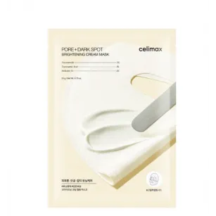 Осветляющая крем-маска для лица с ниацинамидом и керамидами CELIMAX Pore+ Dark Spot Brightening Cream Mask, 1шт