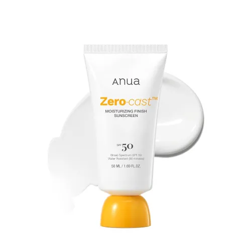 Moisturizing sunscreen without a white cast ANUA Zero-Cast Moisturizing Finish Sunscreen SPF50+, 50ml