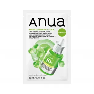 Заспокійлива тканинна маска Anua з сироваткою Azelaic Acid Hyaluron Redness Soothing Serum Mask, 1шт