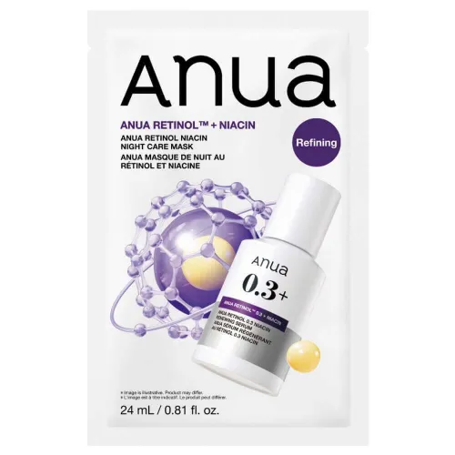 Sheet mask with retinol for firmness and hydration Anua Retinol Niacin Night Care Mask, 1pc