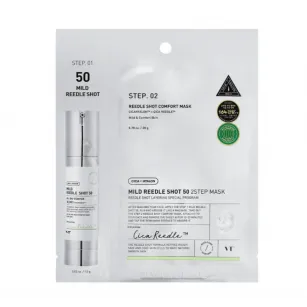 Укрепляющая тканевая маска для лица VT Cosmetics - Mild Reedle Shot 50 2Step Mask 1,5g+20g 