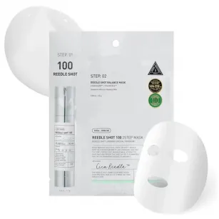 Укріплююча тканинна маска для обличчя VT Cosmetics - Reedle Shot 100, 1.5г+25г