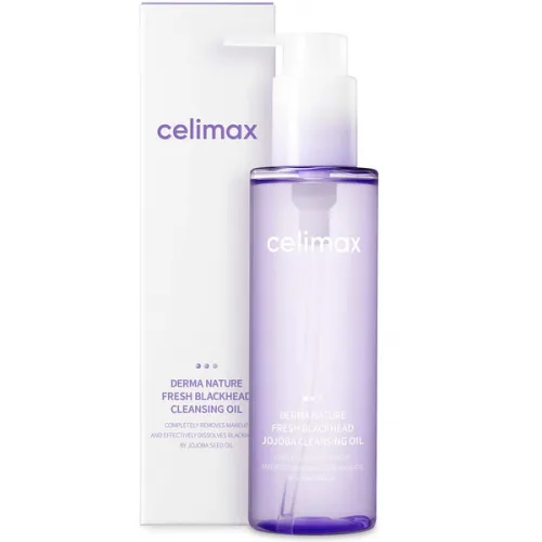 Очищувальна олія з жожоба проти чорних цяток CELIMAX Derma Nature Fresh Blackhead Jojoba Cleansing Oil, 150 мл