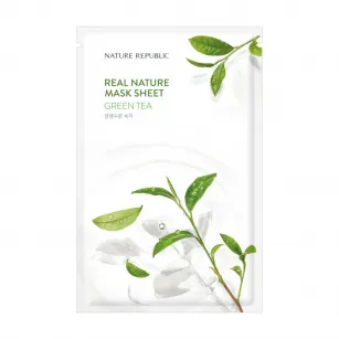 Face sheet mask with green tea extract Nature Republic Real Nature