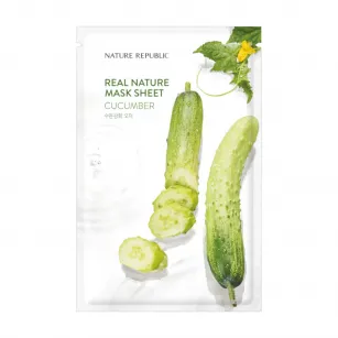 Face sheet mask with cucumber extract Nature Republic Real Nature