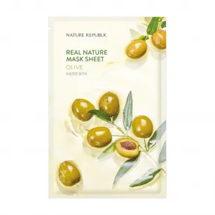 Facial tissue mask with olive fruit extract Nature Republic Real Nature