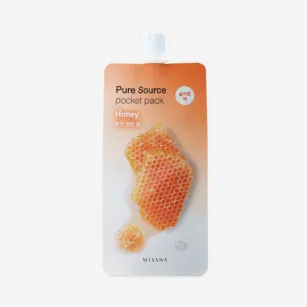 Night face mask with honey extract MISSHA Pure Source Pocket Pack, 10 ml