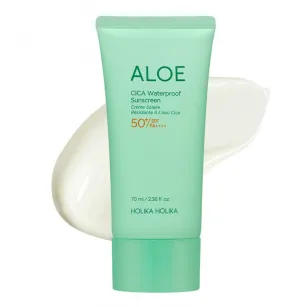 Заспокійливий сонцезахисний крем HOLIKA HOLIKA Aloe Cica Waterproof Sunscreen SPF50+ PA++++ 100мл