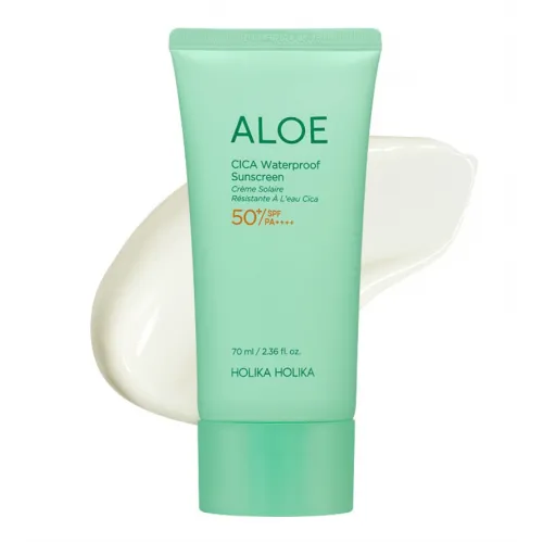 Заспокійливий сонцезахисний крем HOLIKA HOLIKA Aloe Cica Waterproof Sunscreen SPF50+ PA++++ 100мл
