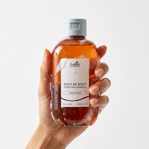 Shampoo for hair loss for sensitive skin LA´DOR Root Re-Boot Purifying Shampoo Ginger & Apple, 300ml