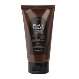 Smoothing facial cleansing foam SkinFood Black Sugar, 180g