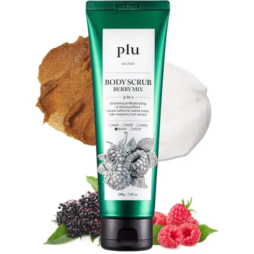 Скраб для тела с ягодным ароматом PLU Body Scrub Berry Mix, 200г