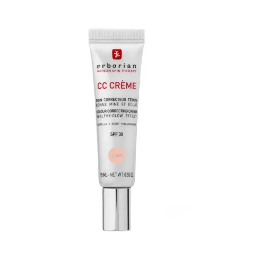 CC Cream "Color Control" Erborian CC Cream A La Centella Asiatica SPF 30 Clair, 15 ml