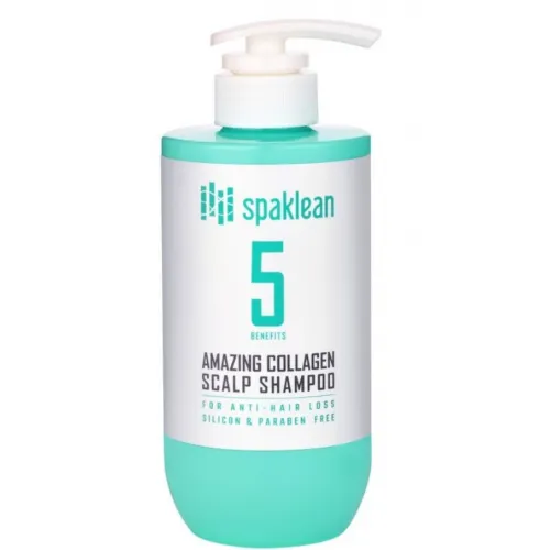 Moisturizing Shampoo with Collagen SPAKLEAN Amazing Collagen Scalp Shampoo, 500ml