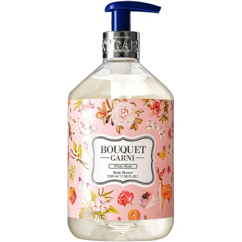 Парфумований гель для душу з ароматом білого мускусу Bouquet Garni Fragranced Body Shower White Musk 520 мл