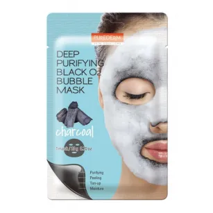 Cleansing Oxygen Charcoal Face Mask Purederm Deep Purifying Black O2 Cleansing Oxygen Charcoal Face Mask Purederm Deep Purifying Black O2