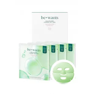 Успокаивающая и увлажняющая гидрогелевая маска BEWANTS Cica Collagen Hydrogel Jelly Mask Sheet, 4шт