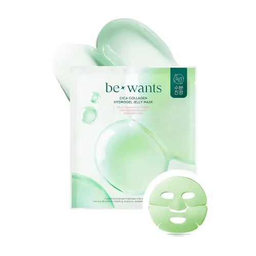 Заспокійлива та зволожуюча гідрогелева маска BEWANTS Cica Collagen Hydrogel Jelly Mask Sheet, 1шт