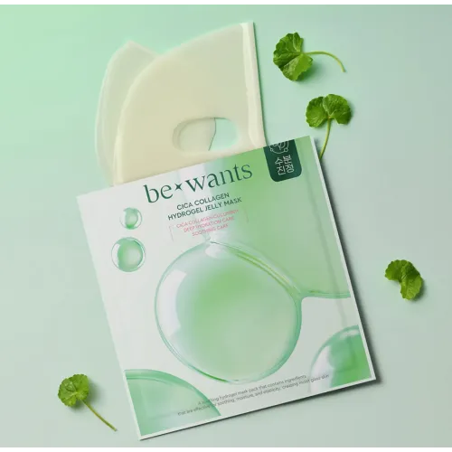 Заспокійлива та зволожуюча гідрогелева маска BEWANTS Cica Collagen Hydrogel Jelly Mask Sheet, 1шт