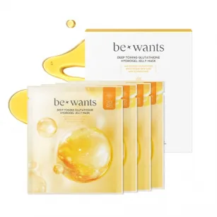 Осветляющая гидрогелевая маска с глутатионом BEWANTS Deep Toning Glutathione Hydrogel Jelly Mask, 4шт