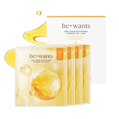 Осветляющая гидрогелевая маска с глутатионом BEWANTS Deep Toning Glutathione Hydrogel Jelly Mask, 4шт
