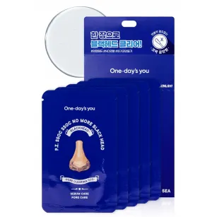 Μάσκα απολέπισης για τη μύτη ONE DAY'S-YOU P P.Z SSOC SSOC NO MORE BLACKHEAD NOSE PACK, 5 τεμάχια Μάσκα απολέπισης για τη μύτη ONE DAY'S-YOU P P.Z SSOC SSOC NO MORE BLACKHEAD NOSE PACK, 5 τεμάχια
