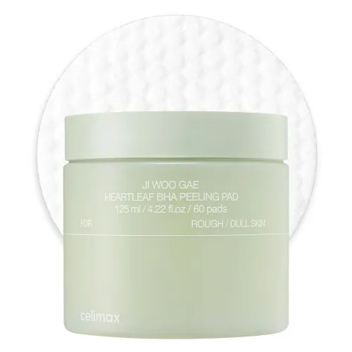 Cleansing peeling pads with houttuynia extract and BHA acids celimax Ji Woo Gae Heartleaf BHA Peeling Pad, 60 pcs