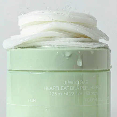 Cleansing peeling pads with houttuynia extract and BHA acids celimax Ji Woo Gae Heartleaf BHA Peeling Pad, 60 pcs