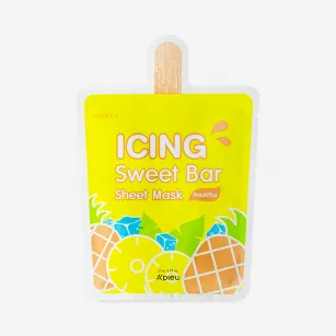 Fabric face mask A'pieu icing sweet bar with pineapple extract 21 gr Fabric face mask A'pieu icing sweet bar with pineapple extract 21 gr