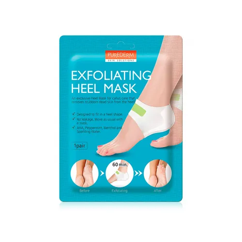 Purederm Exfoliating Heel Mask, 1 pair
