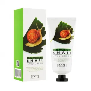 Крем для рук Jigott Real Moisture с экстрактом слизи улитки, 100 мл